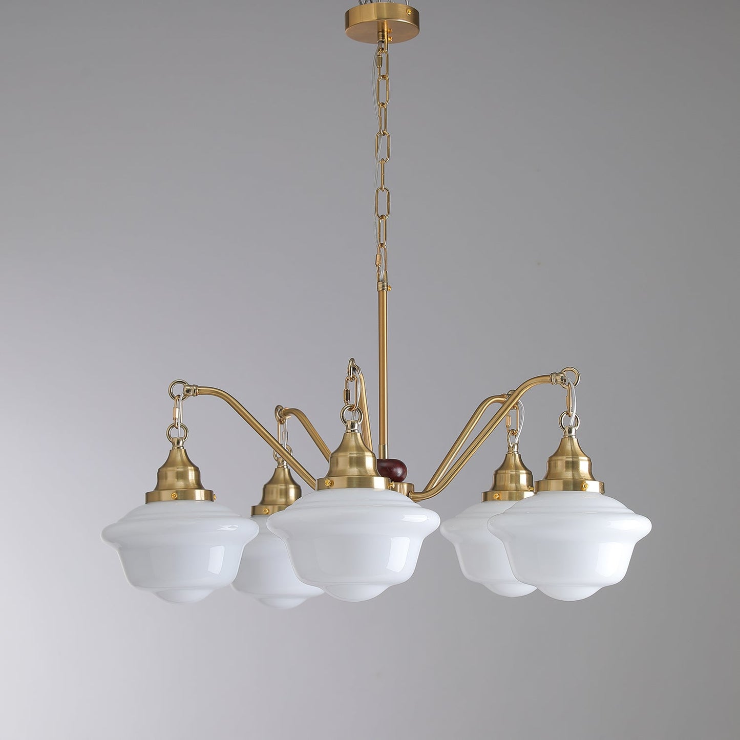 Marquette Chandelier - Elegant Design, Adjustable Height, Crystal Acce