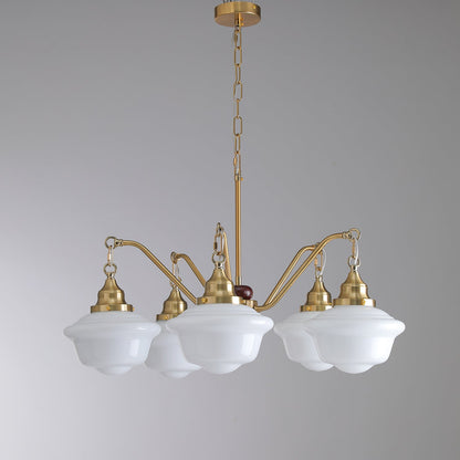 Marquette Chandelier - Elegant Design, Adjustable Height, Crystal Acce