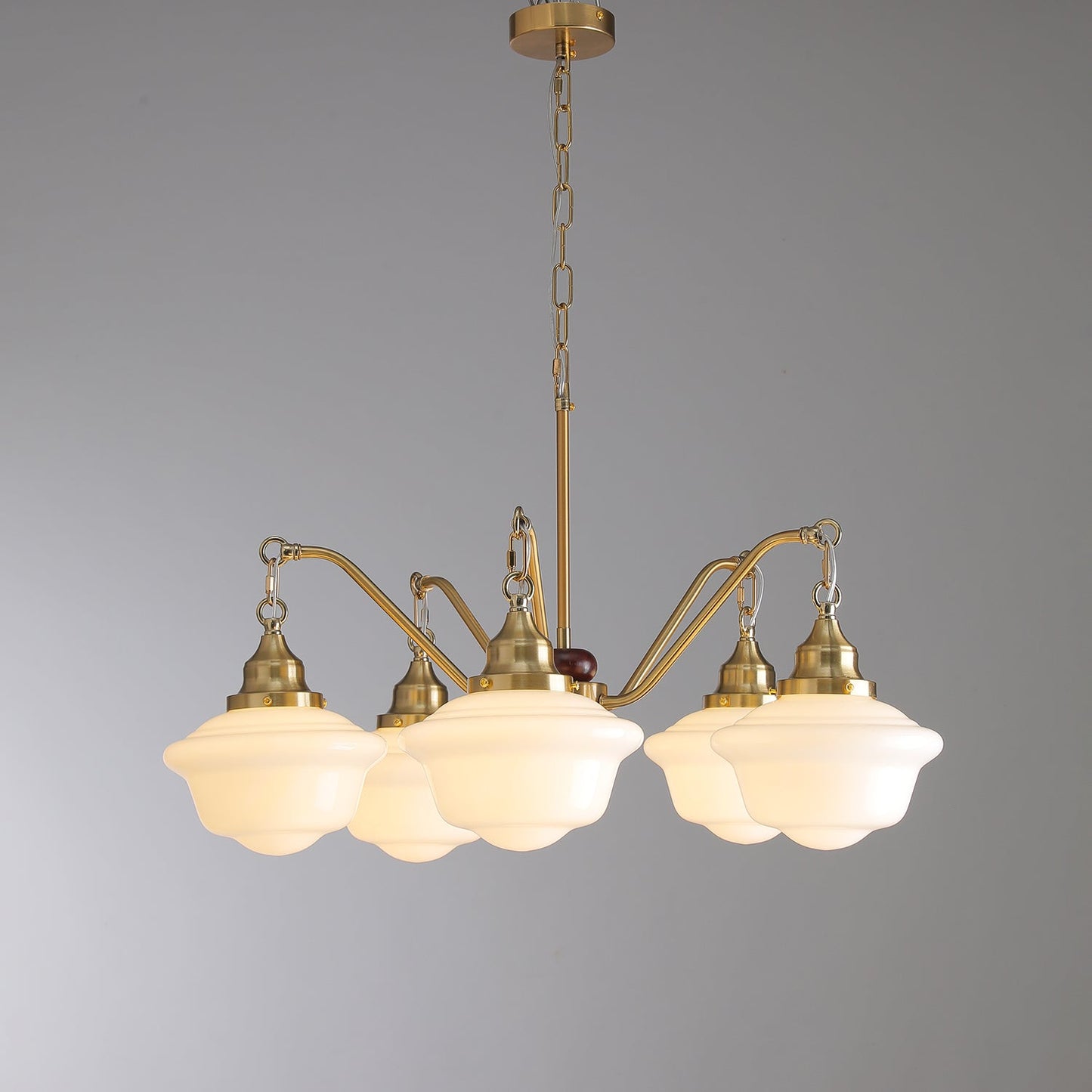 Marquette Chandelier - Elegant Design, Adjustable Height, Crystal Acce