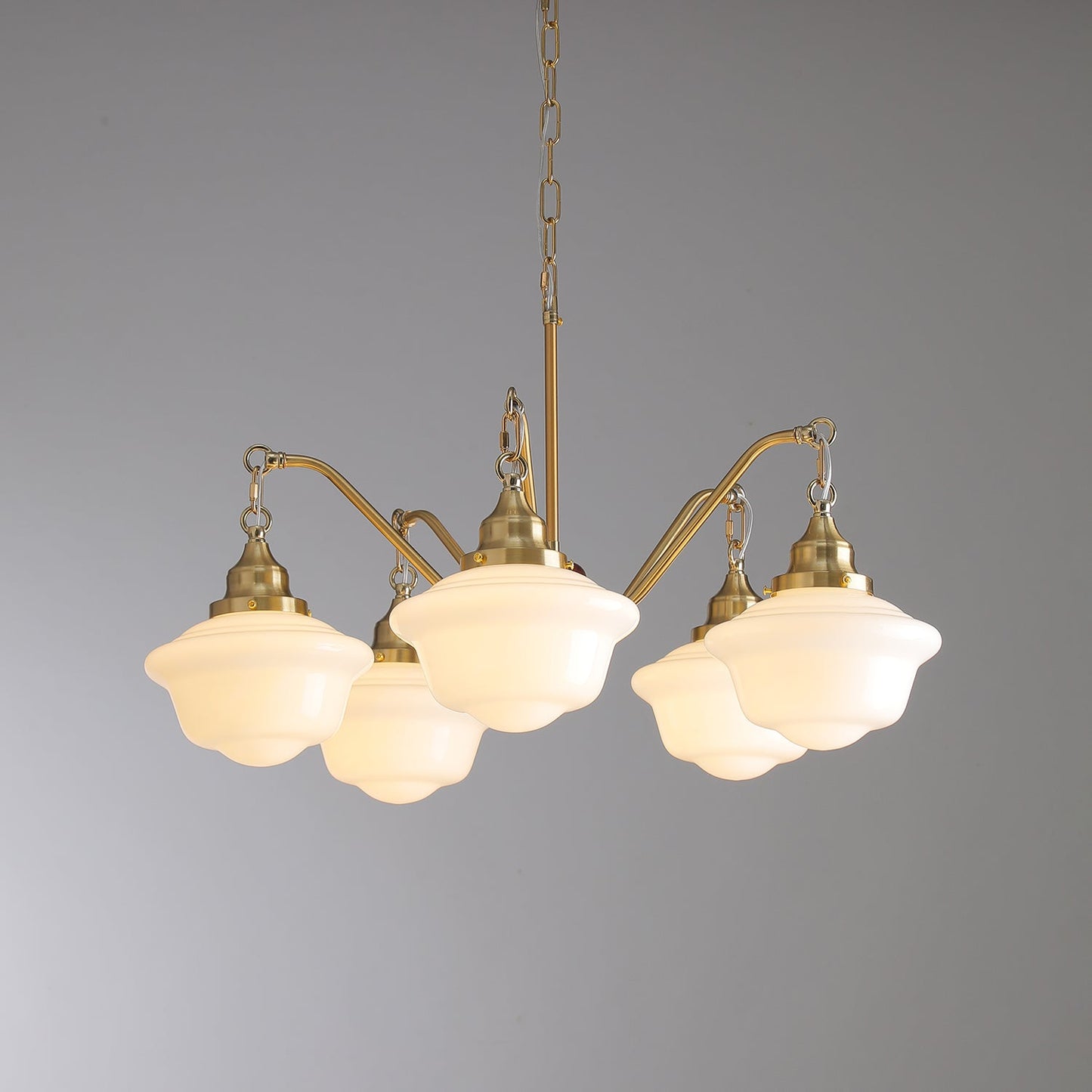 Marquette Chandelier - Elegant Design, Adjustable Height, Crystal Acce