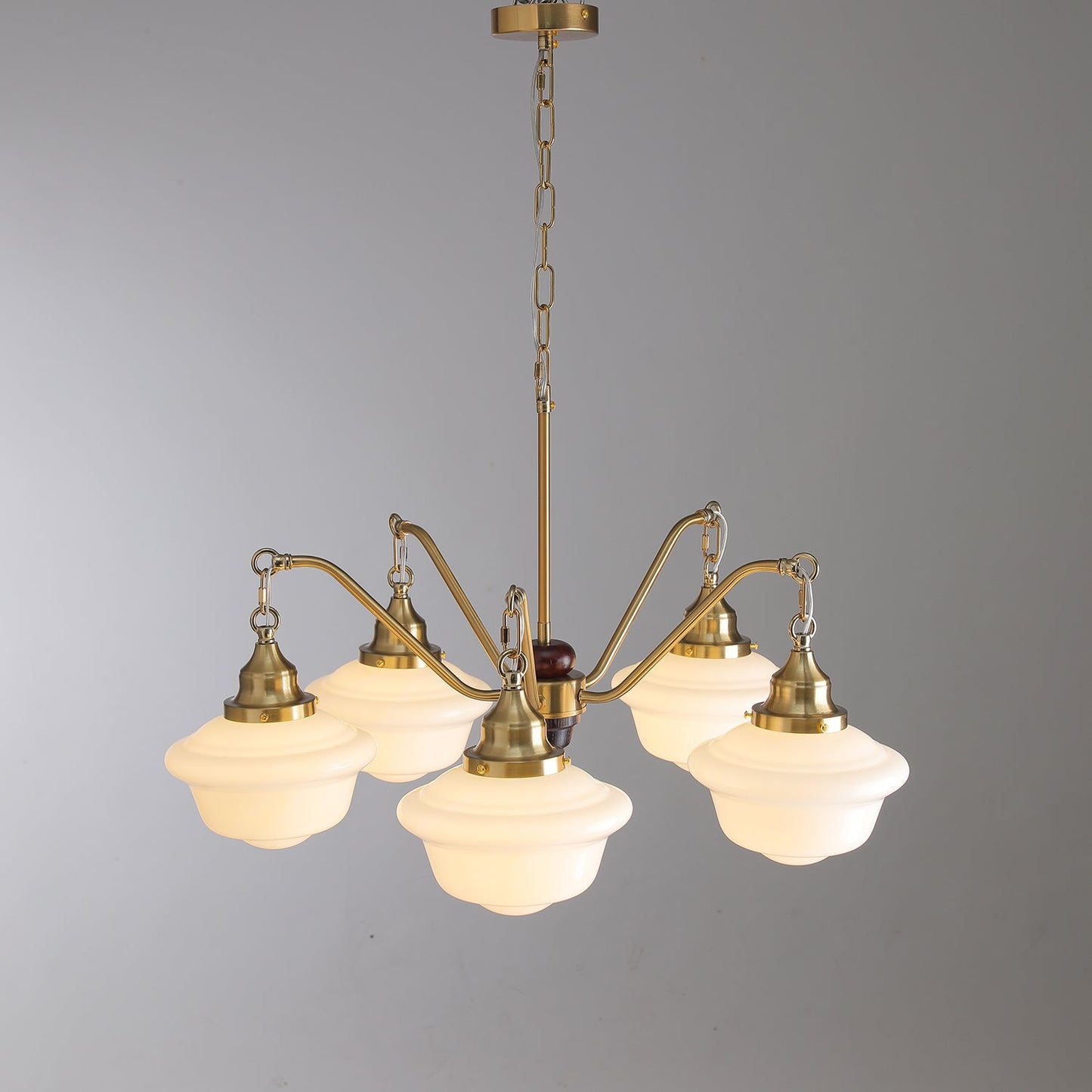 Marquette Chandelier - Elegant Design, Adjustable Height, Crystal Acce