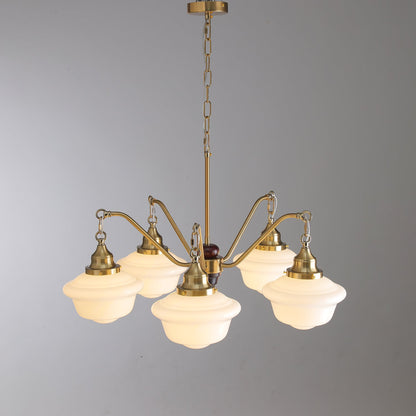 Marquette Chandelier - Elegant Design, Adjustable Height, Crystal Acce