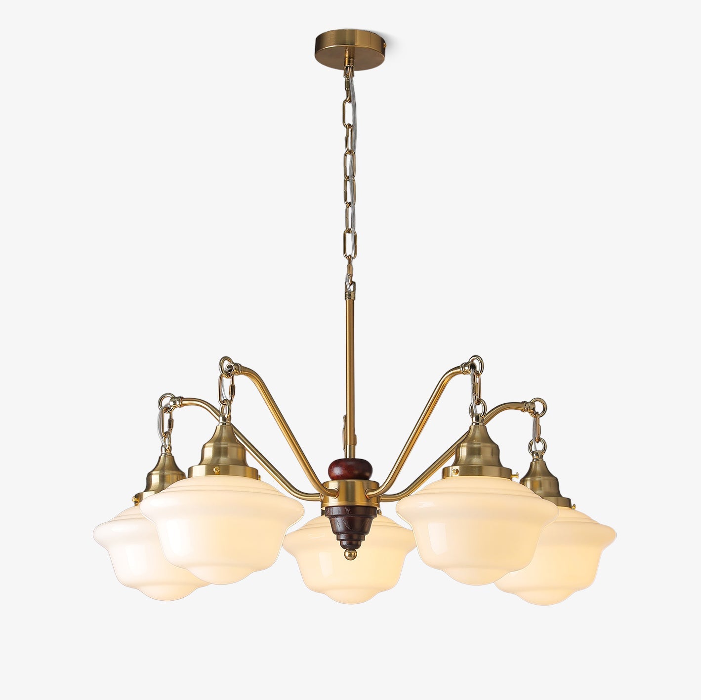 Marquette Chandelier - Elegant Design, Adjustable Height, Crystal Acce