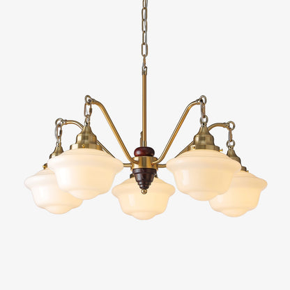 Marquette Chandelier - Elegant Design, Adjustable Height, Crystal Acce