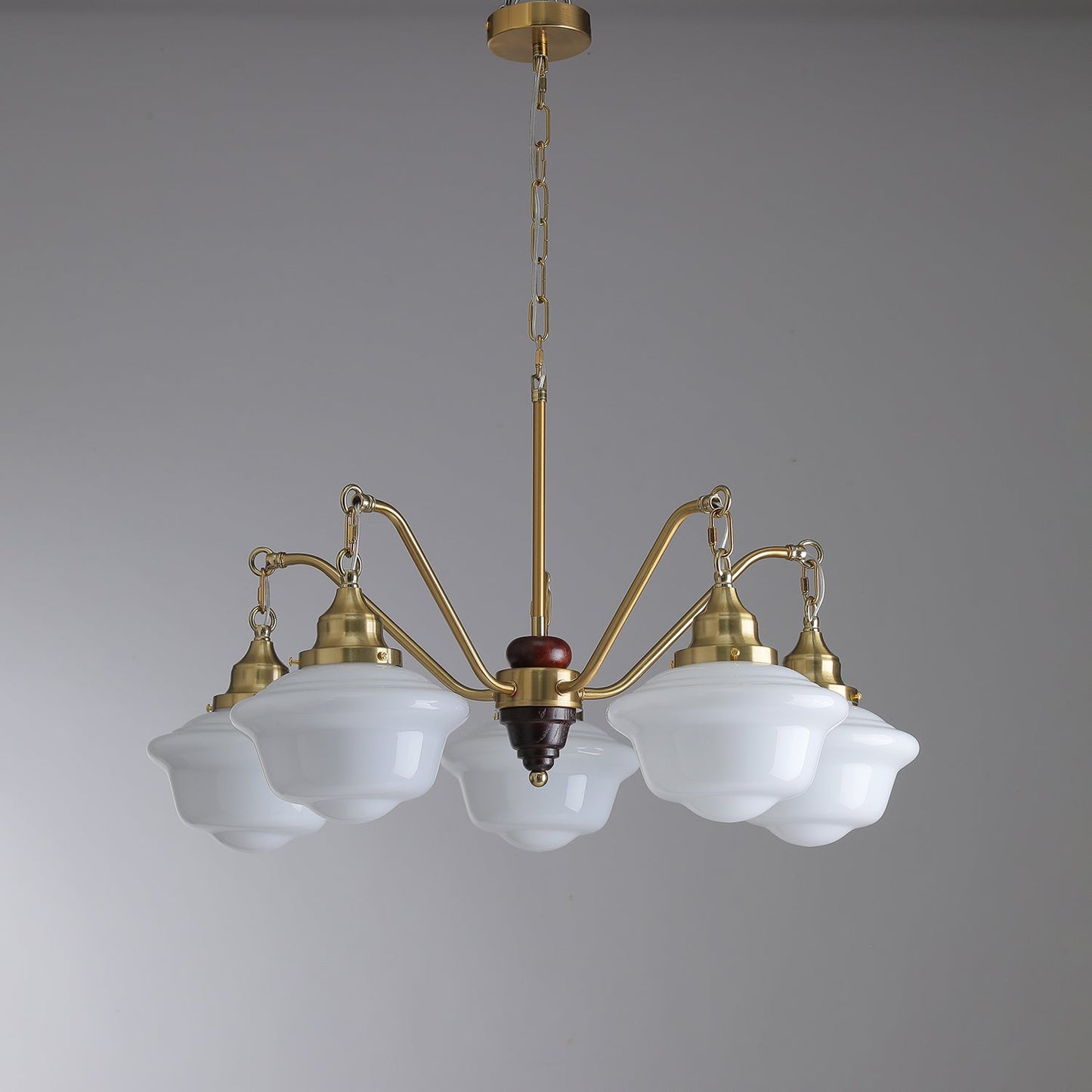 Marquette Chandelier - Elegant Design, Adjustable Height, Crystal Acce