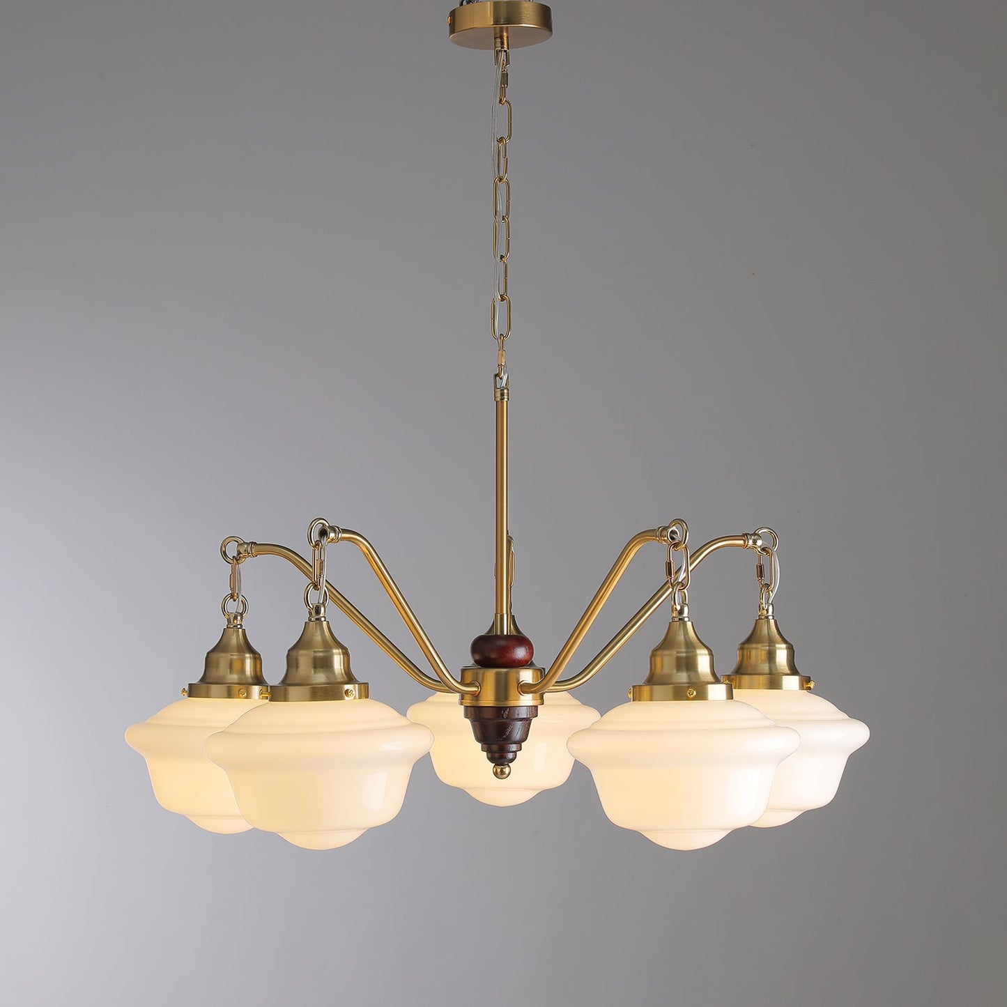 Marquette Chandelier - Elegant Design, Adjustable Height, Crystal Acce
