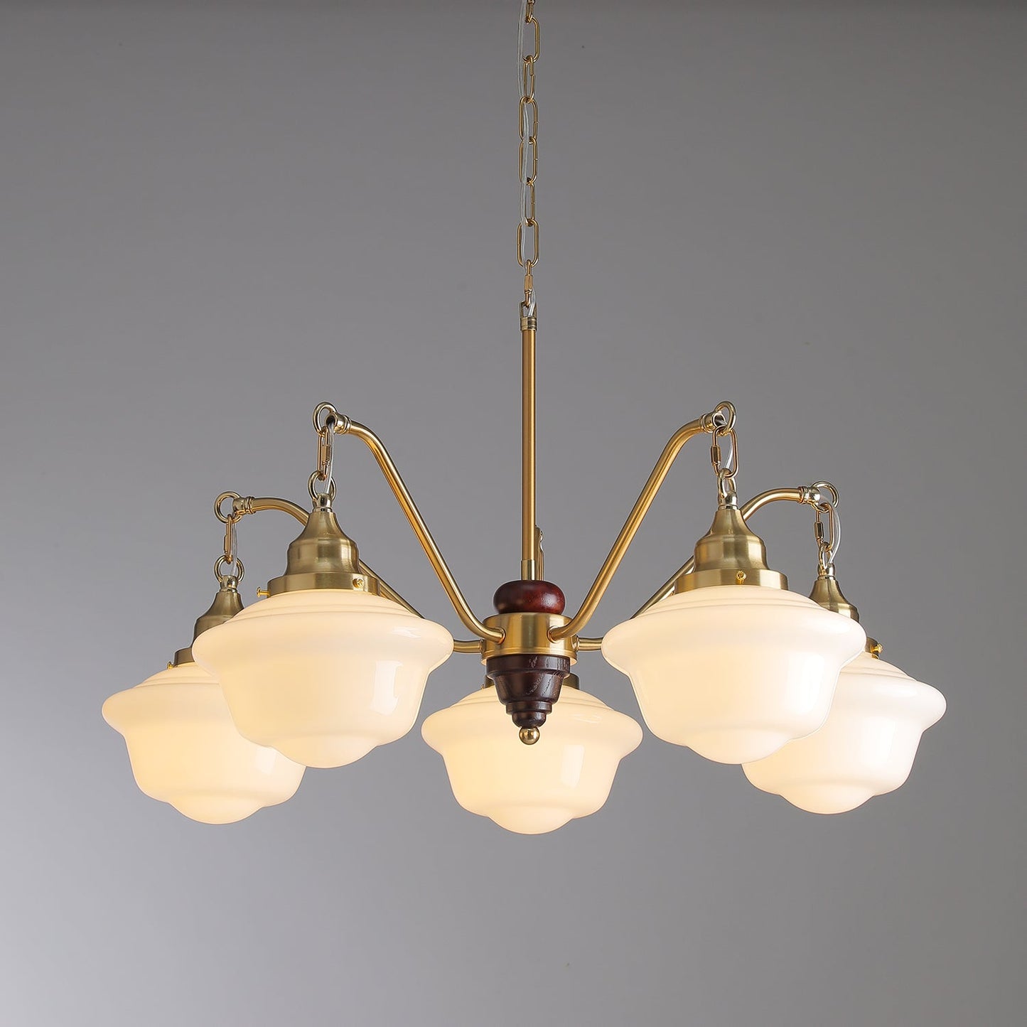 Marquette Chandelier - Elegant Design, Adjustable Height, Crystal Acce