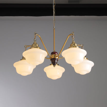Marquette Chandelier - Elegant Design, Adjustable Height, Crystal Acce