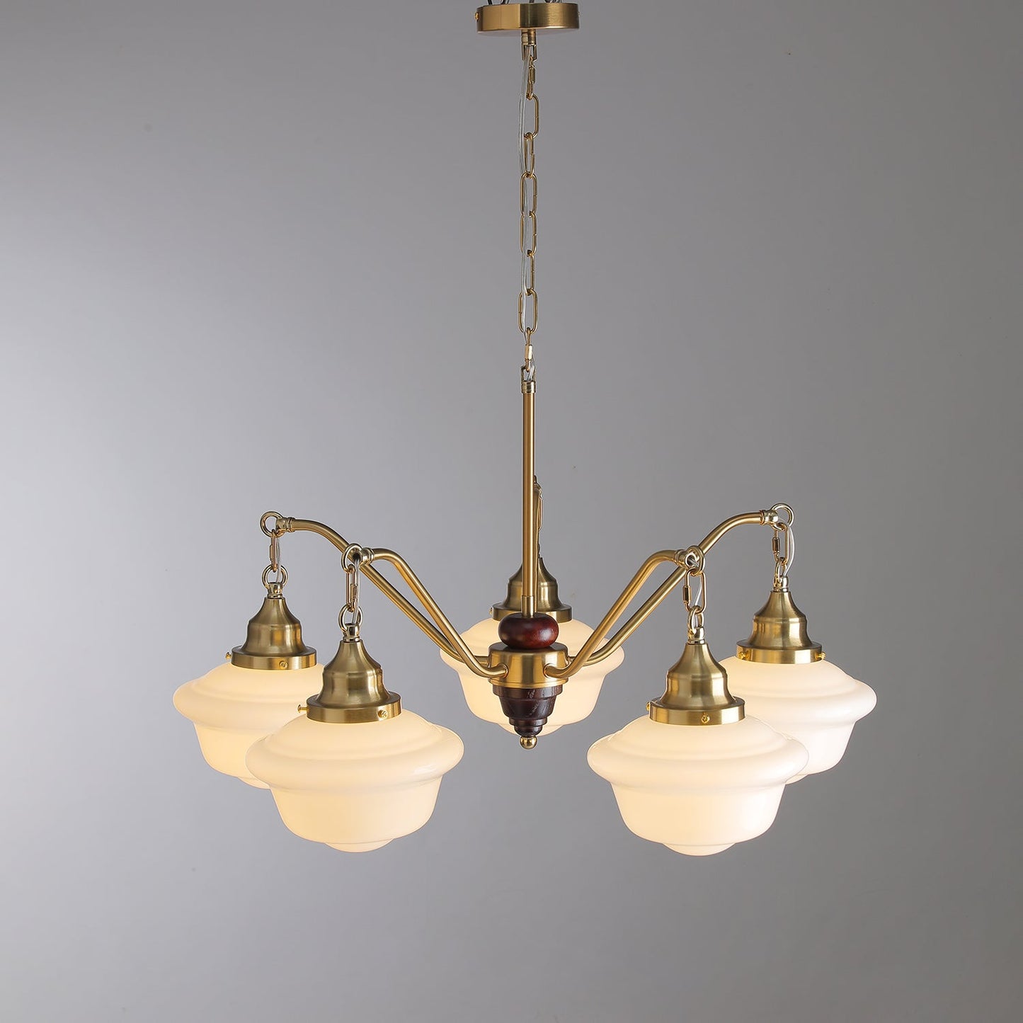 Marquette Chandelier - Elegant Design, Adjustable Height, Crystal Acce