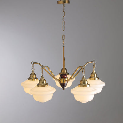 Marquette Chandelier - Elegant Design, Adjustable Height, Crystal Acce