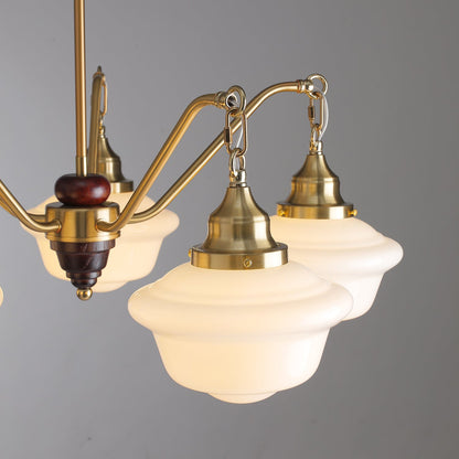 Marquette Chandelier - Elegant Design, Adjustable Height, Crystal Acce