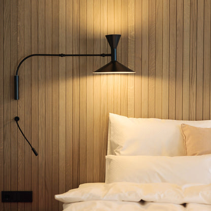 Marseille Plug-in Wall Light with Adjustable Brightness & Sleek Design