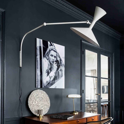 Marseille Plug-in Wall Light with Adjustable Brightness & Sleek Design