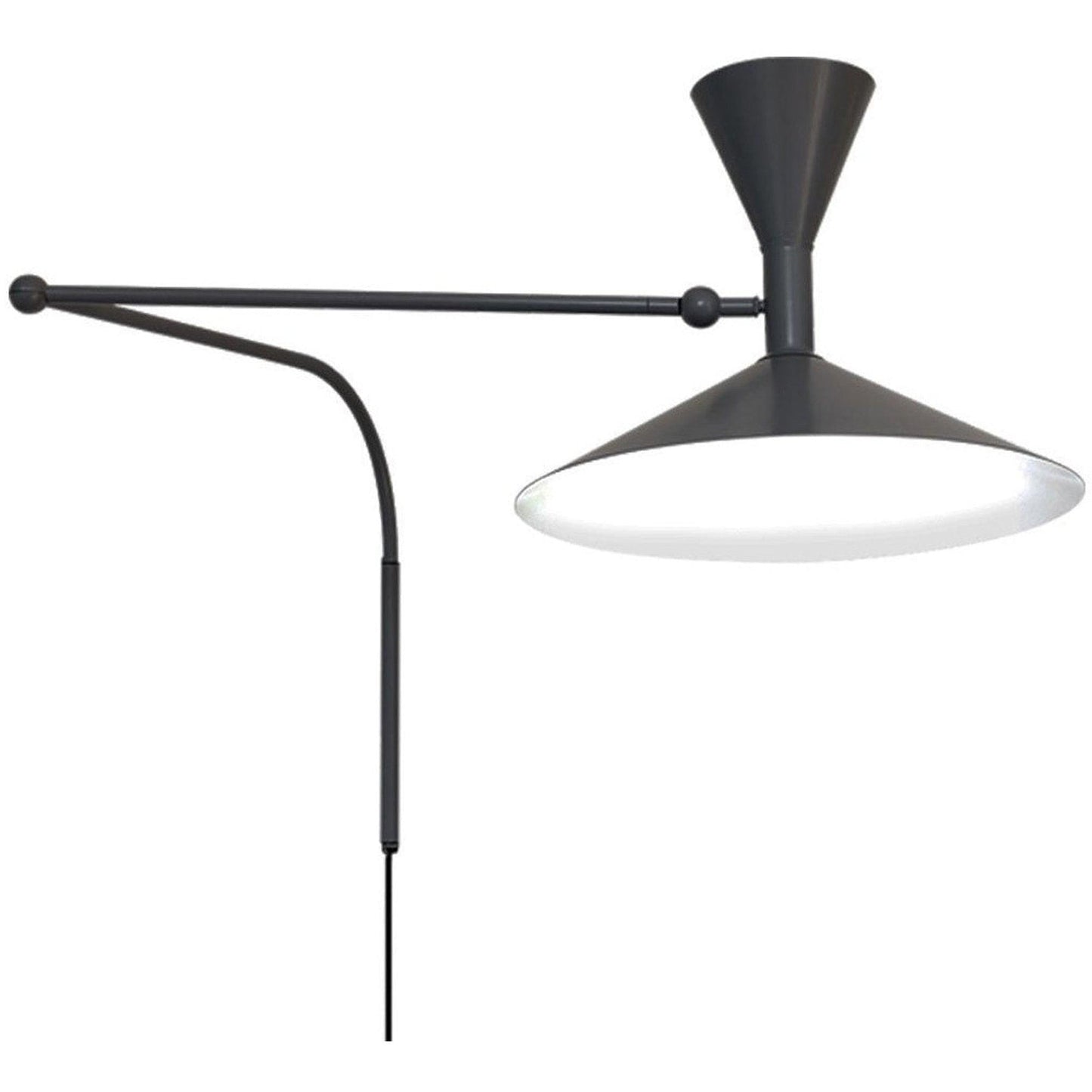 Marseille Plug-in Wall Light with Adjustable Brightness & Sleek Design
