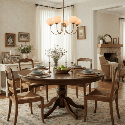 Elegant Marshmallow Chandelier - Adjustable Height, Soft Warm Light
