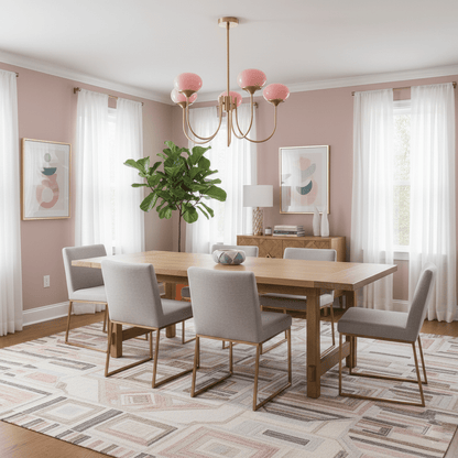 Elegant Marshmallow Chandelier - Adjustable Height, Soft Warm Light