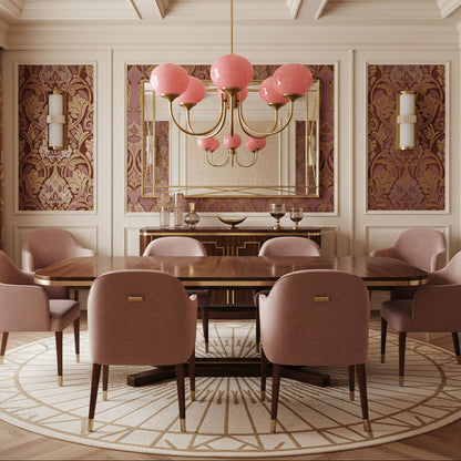 Elegant Marshmallow Chandelier - Adjustable Height, Soft Warm Light