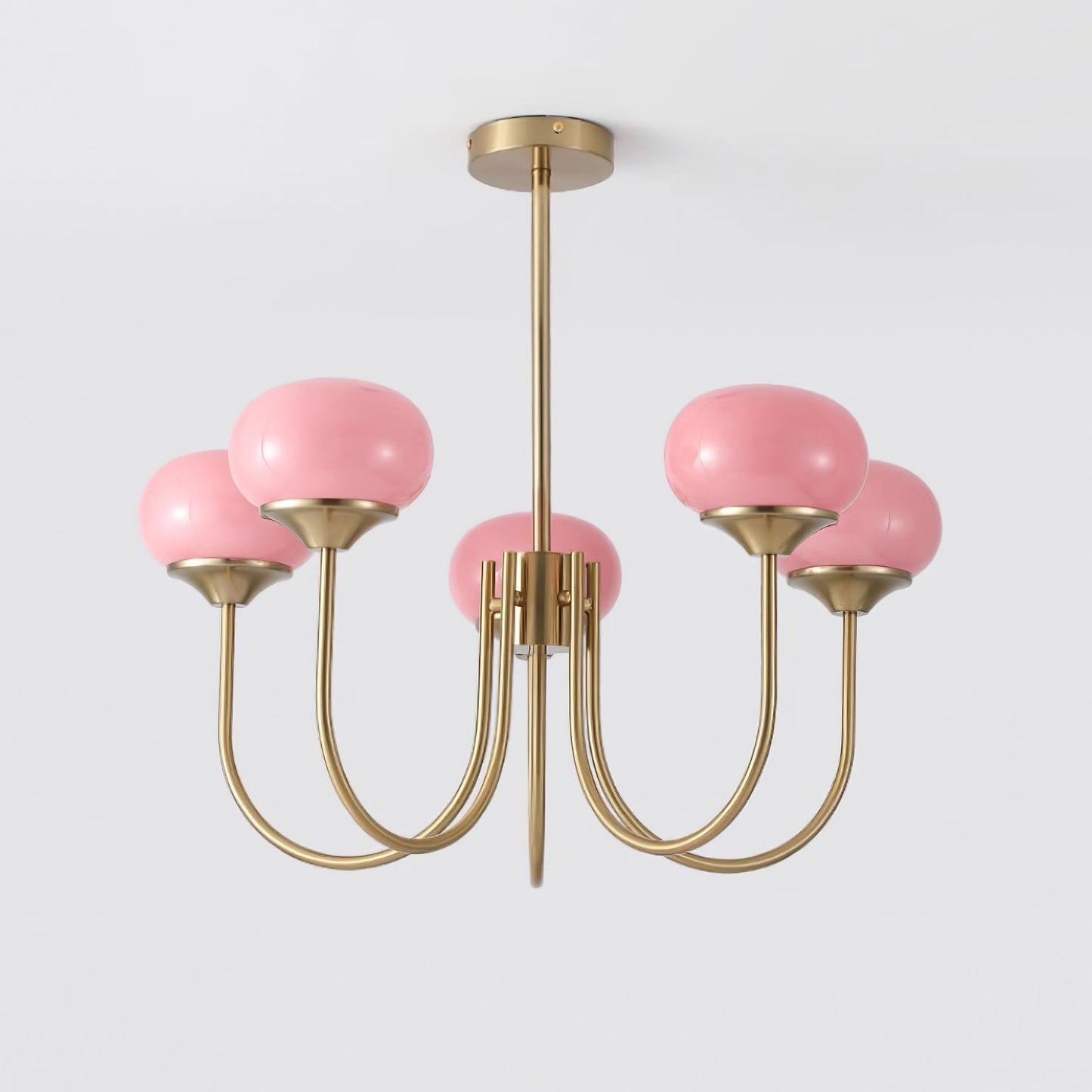 Elegant Marshmallow Chandelier - Adjustable Height, Soft Warm Light