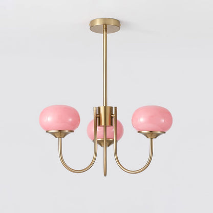 Elegant Marshmallow Chandelier - Adjustable Height, Soft Warm Light