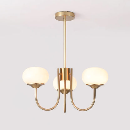 Elegant Marshmallow Chandelier - Adjustable Height, Soft Warm Light
