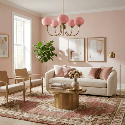 Elegant Marshmallow Chandelier - Adjustable Height, Soft Warm Light