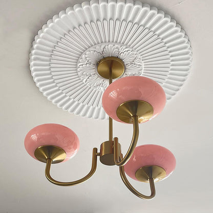 Elegant Marshmallow Chandelier - Adjustable Height, Soft Warm Light