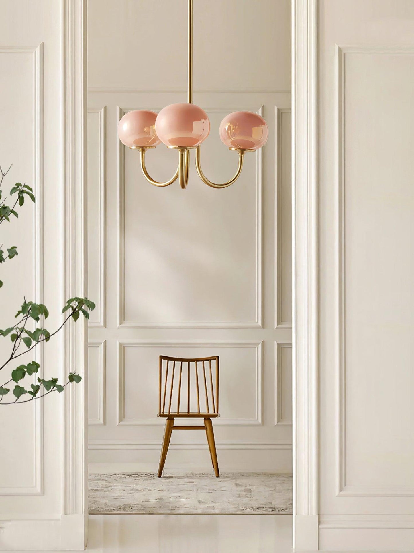 Elegant Marshmallow Chandelier - Adjustable Height, Soft Warm Light
