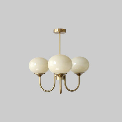 Elegant Marshmallow Chandelier - Adjustable Height, Soft Warm Light