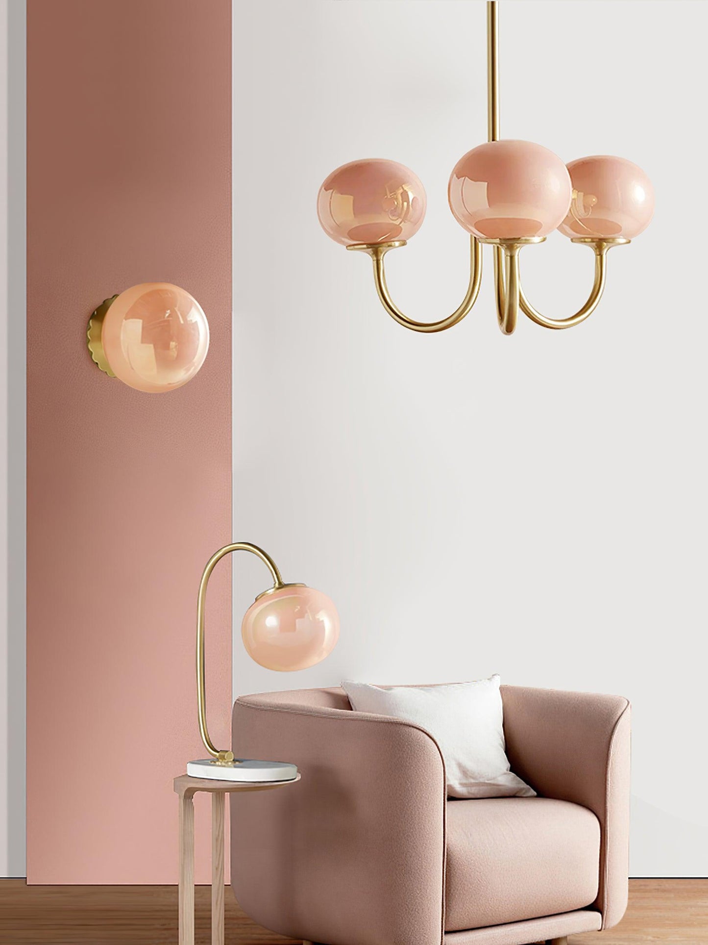 Elegant Marshmallow Chandelier - Adjustable Height, Soft Warm Light