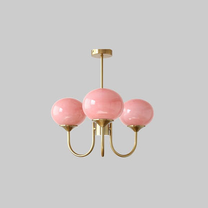 Elegant Marshmallow Chandelier - Adjustable Height, Soft Warm Light