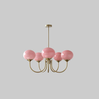 Elegant Marshmallow Chandelier - Adjustable Height, Soft Warm Light