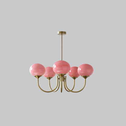 Elegant Marshmallow Chandelier - Adjustable Height, Soft Warm Light