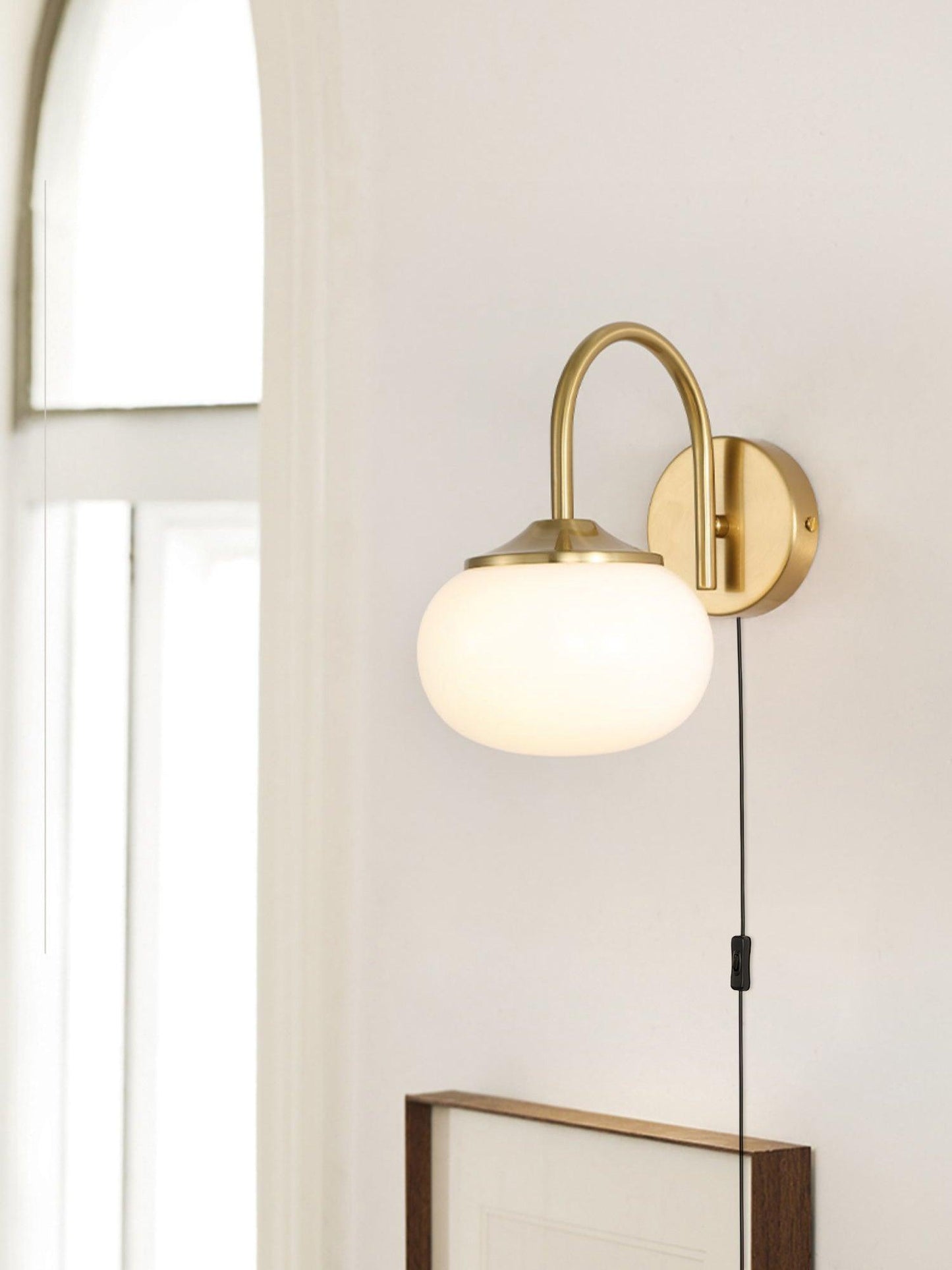 Marshmallow Plug-in Sconce - Adjustable Arm, Soft Warm Light