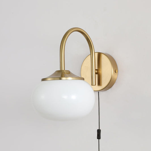 Marshmallow Plug-in Sconce - Adjustable Arm, Soft Warm Light