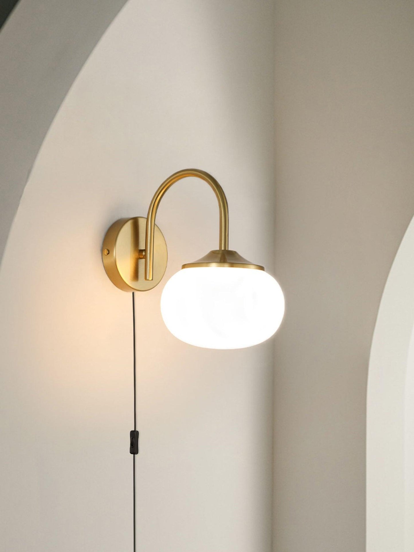 Marshmallow Plug-in Sconce - Adjustable Arm, Soft Warm Light