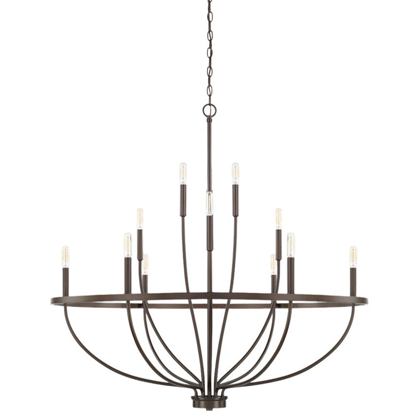 Maxwell Crystal Chandelier - Elegant Design with Adjustable Height