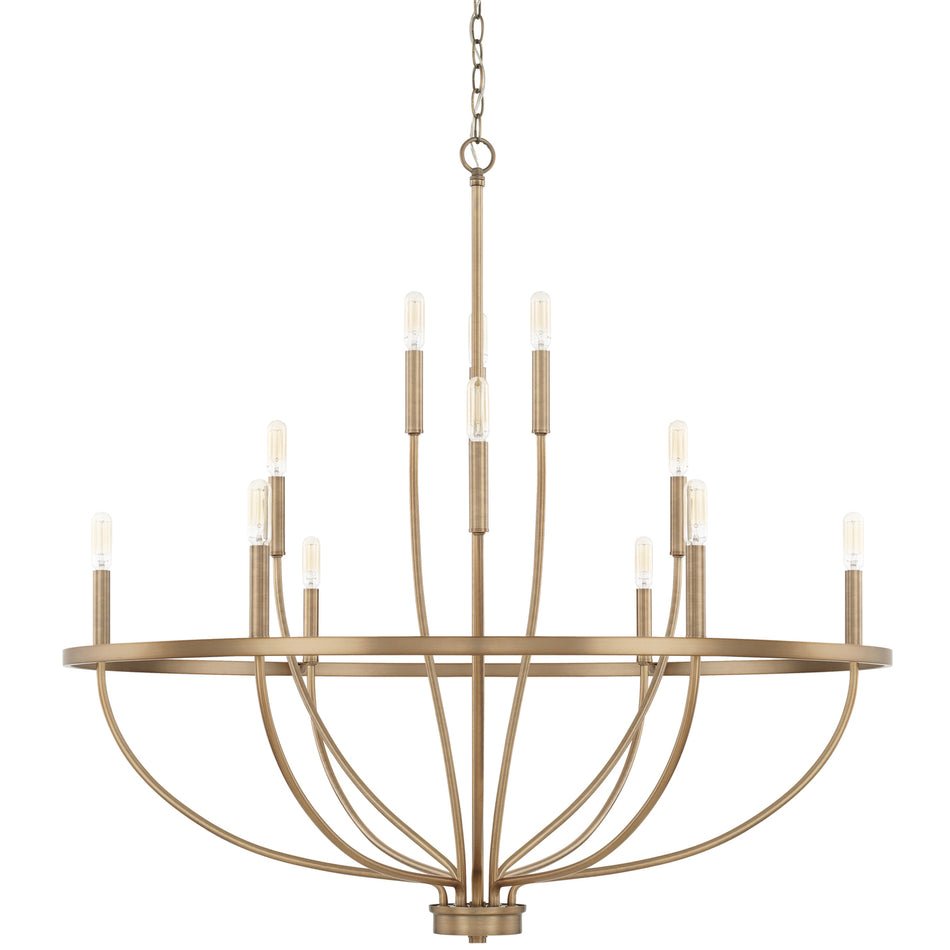 Maxwell Crystal Chandelier - Elegant Design with Adjustable Height