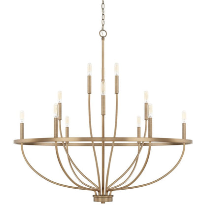 Maxwell Crystal Chandelier - Elegant Design with Adjustable Height