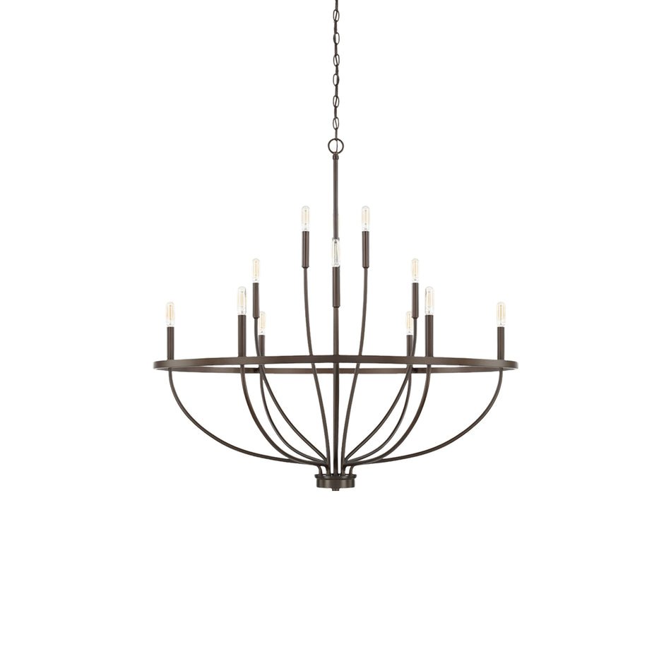 Maxwell Crystal Chandelier - Elegant Design with Adjustable Height
