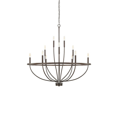Maxwell Crystal Chandelier - Elegant Design with Adjustable Height