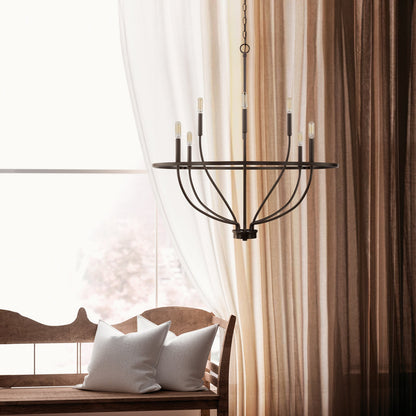 Maxwell Crystal Chandelier - Elegant Design with Adjustable Height