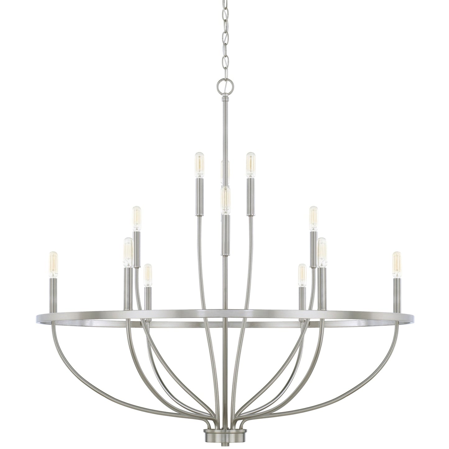 Maxwell Crystal Chandelier - Elegant Design with Adjustable Height
