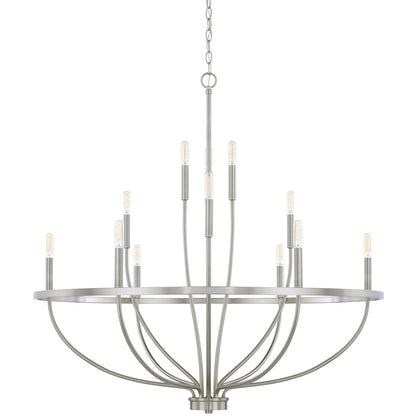 Maxwell Crystal Chandelier - Elegant Design with Adjustable Height