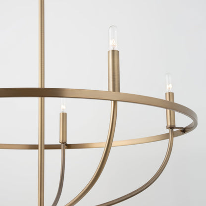 Maxwell Crystal Chandelier - Elegant Design with Adjustable Height