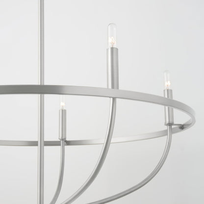 Maxwell Crystal Chandelier - Elegant Design with Adjustable Height