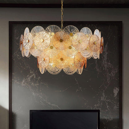 Aster Crystal Chandelier - Elegant Design with Adjustable Height & LED