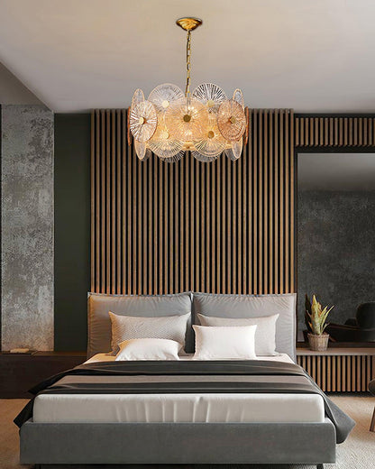 Aster Crystal Chandelier - Elegant Design with Adjustable Height & LED