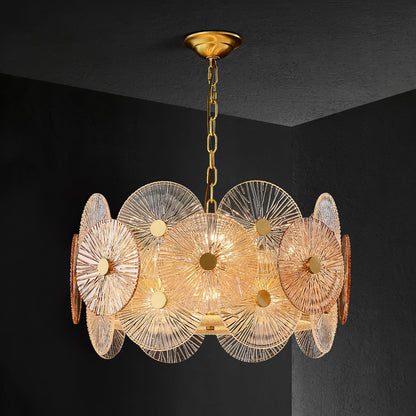 Aster Crystal Chandelier - Elegant Design with Adjustable Height & LED