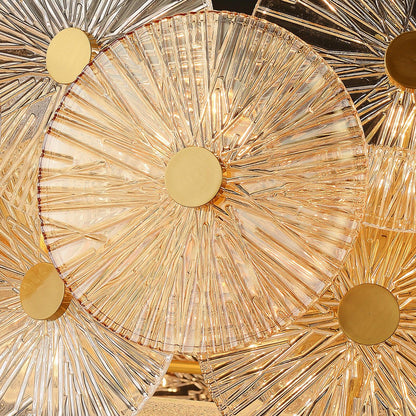Aster Crystal Chandelier - Elegant Design with Adjustable Height & LED