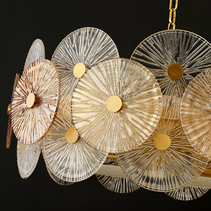Aster Crystal Chandelier - Elegant Design with Adjustable Height & LED